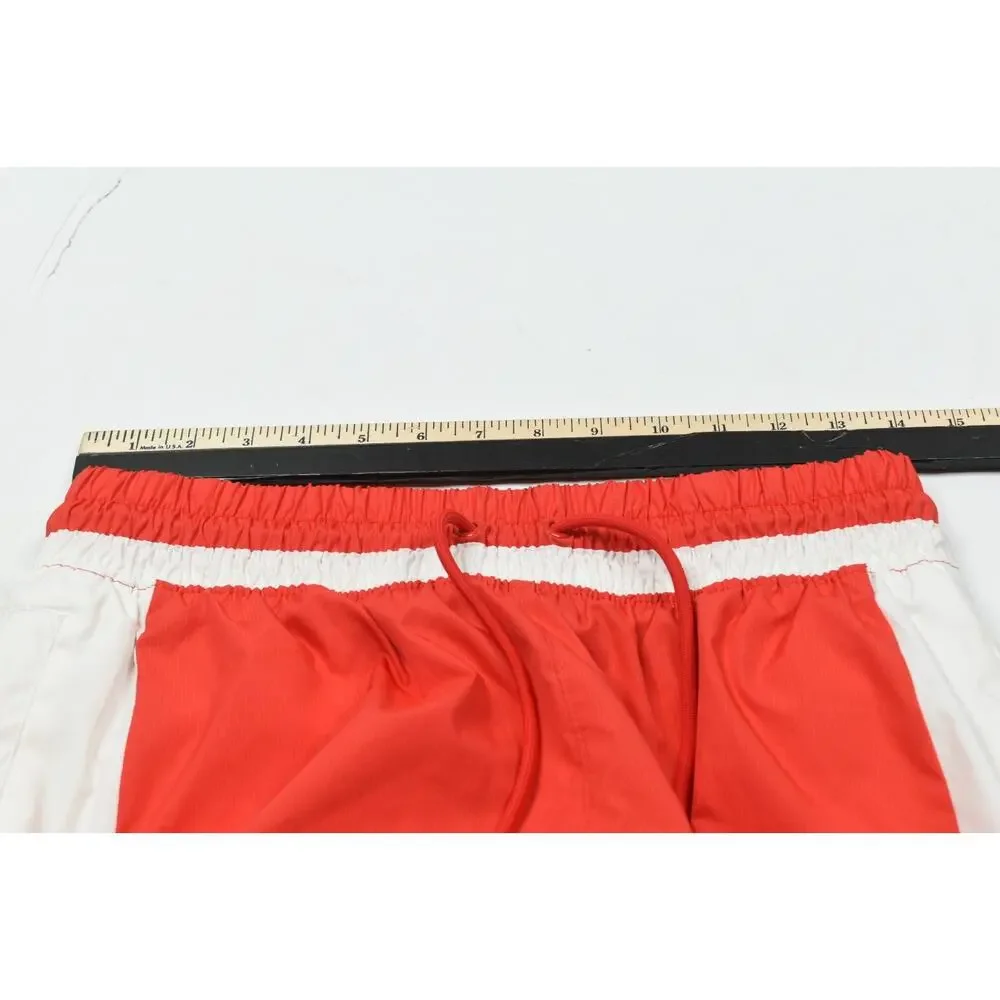 NIke Woven Pants Mens Medium University Red Slim Fit Tapered Drawstring